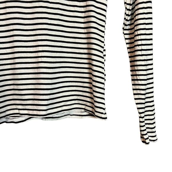 NWT! Lulus striped long sleeve cropped tee - Picture 7 of 9